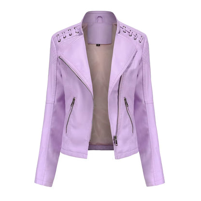 Women's Fashion Leather Jacket