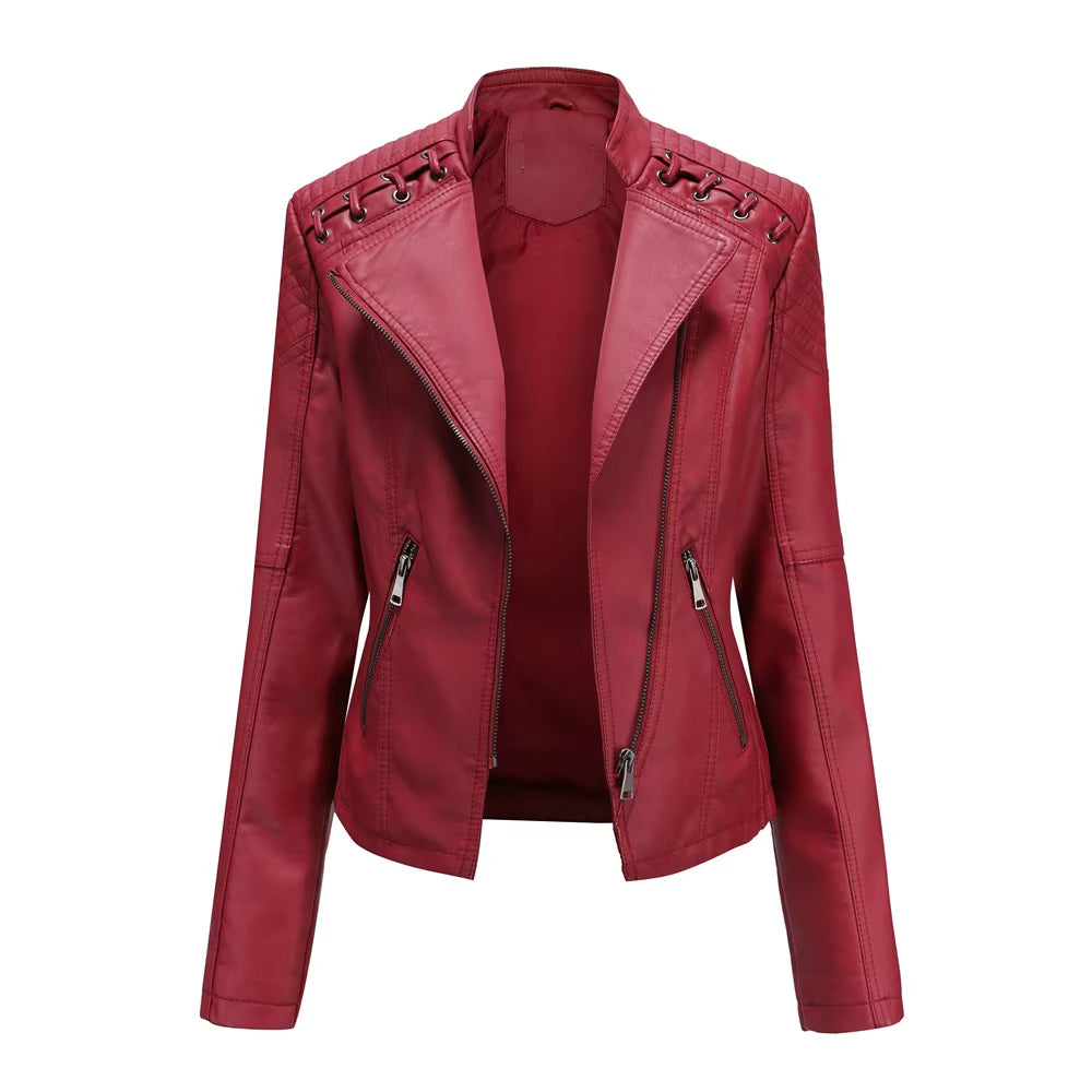 Women's Fashion Leather Jacket